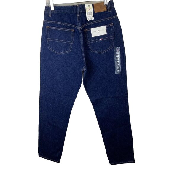 Tommy Hilfiger Women Slim fit Jeans Sz 12r NWT Mid-Rise Dark wash - Picture 2 of 9